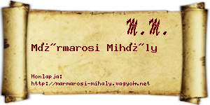 Mármarosi Mihály névjegykártya